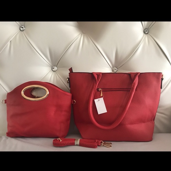 BNWT red handbag and matching mini set - Picture 2 of 2
